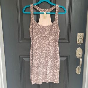 Free People Bodycon Tube Leopard Print Dress